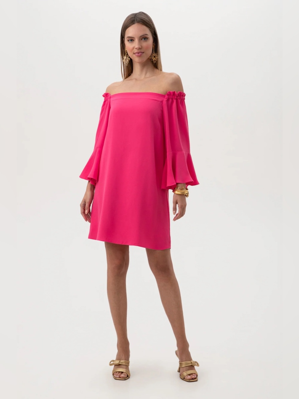 Trina Turk 
Knox Long Sleeve Off the Shoulder Dress $278